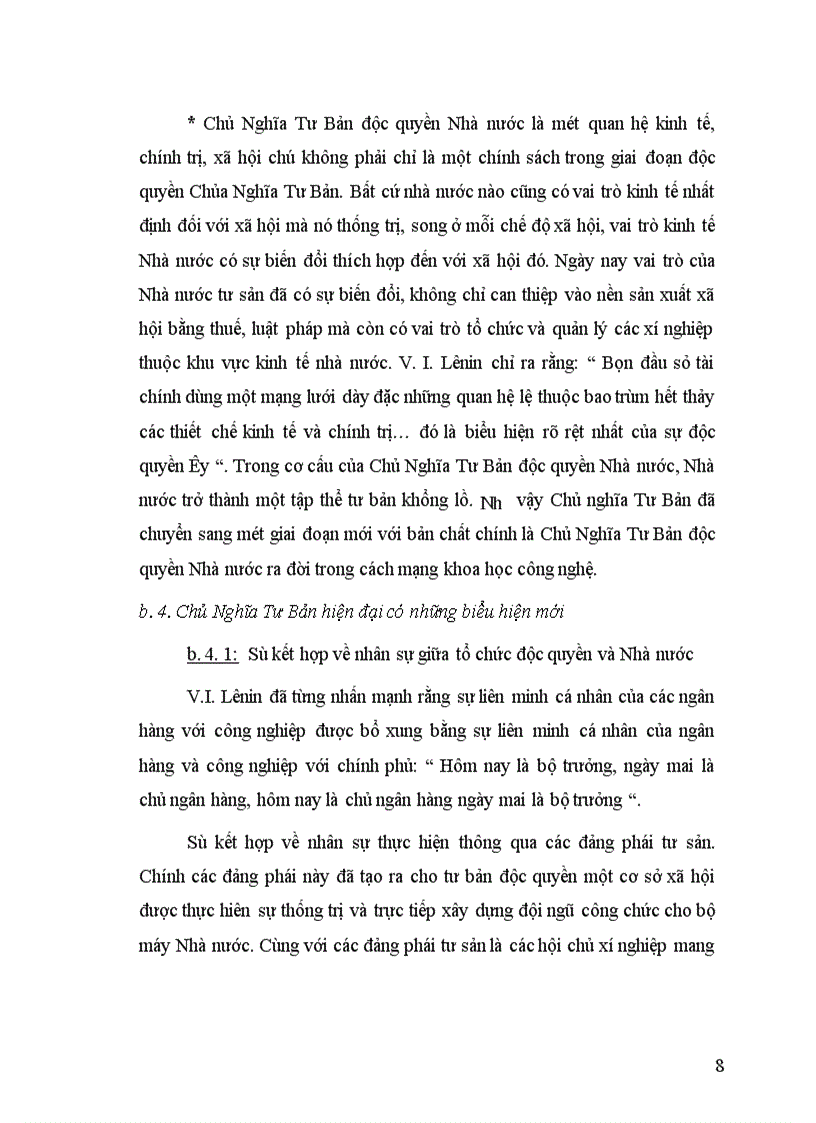 image for page Bản chất và những biểu hiện chủ yếu của chủ nghĩa tư bản độc quyền nhà nuớc ý nghĩa phương pháp luận của việc vận dụng nó ở nước ta hiện nay 1