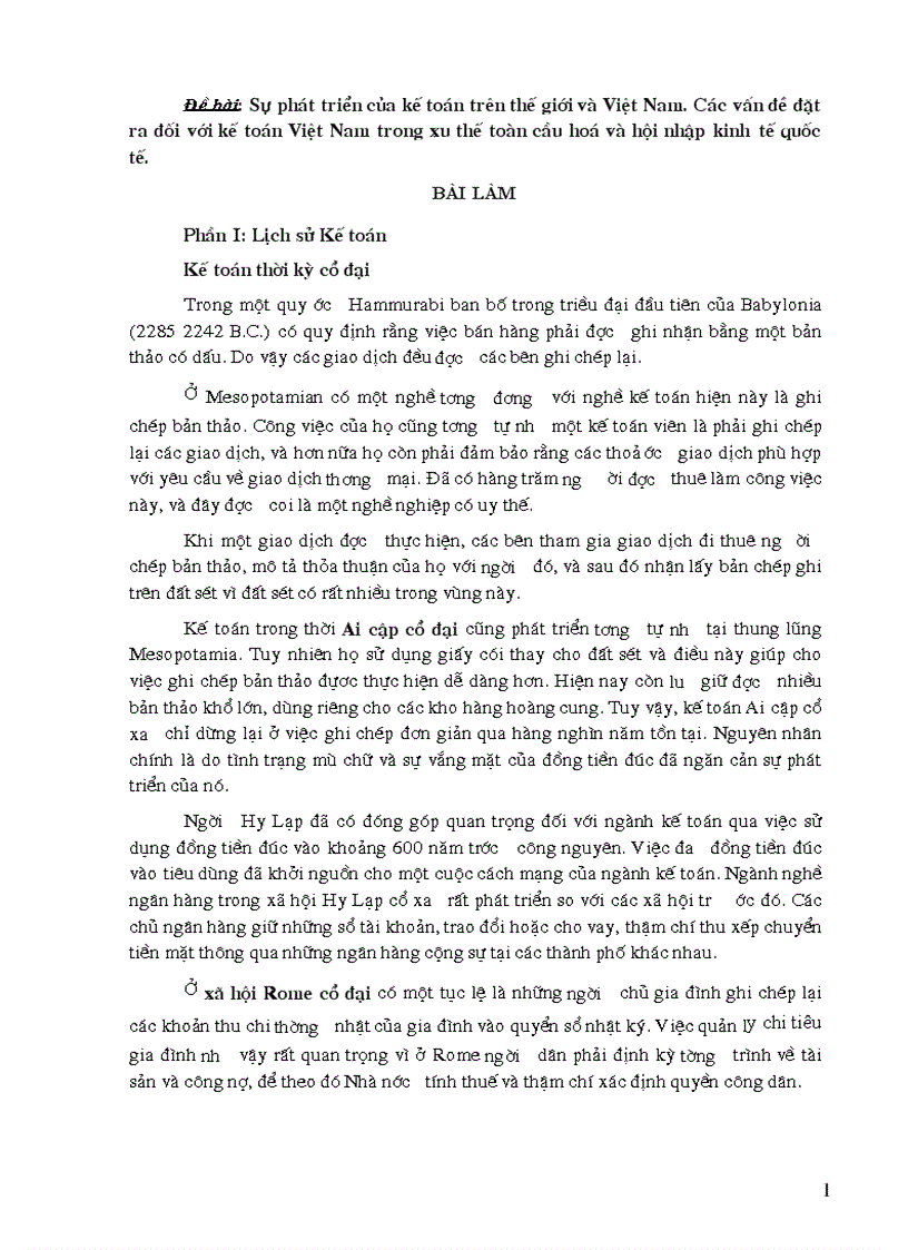 image for page Sự phát triển của kế toán trên thế giới và Việt Nam Các vấn đề đặt ra đối với kế toán Việt Nam trong xu thế toàn cầu hoá và hội nhập kinh tế quốc tế 1