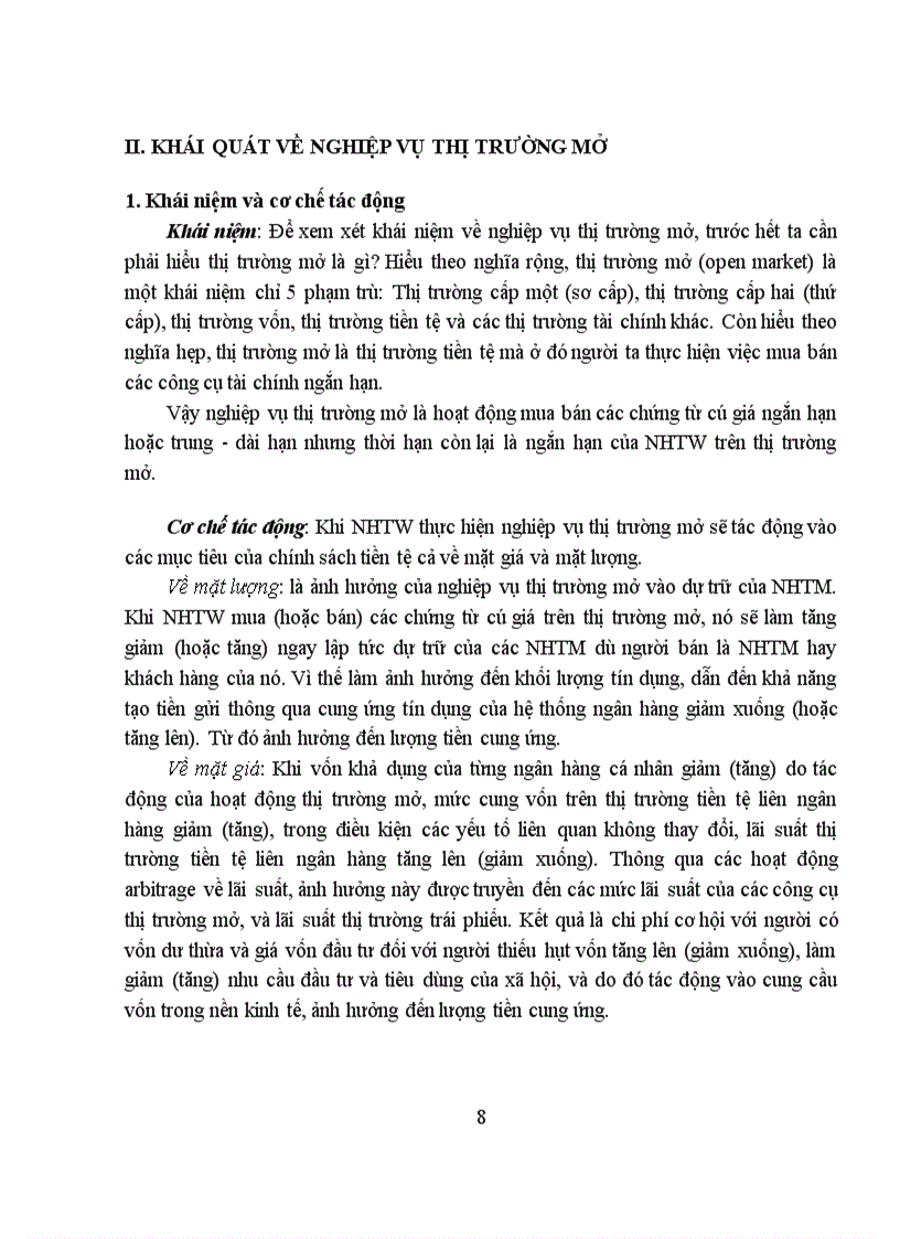 image for page việc sử dụng công cụ nghiệp vụ thị trường mở trong điều hành chính sách tiền tệ