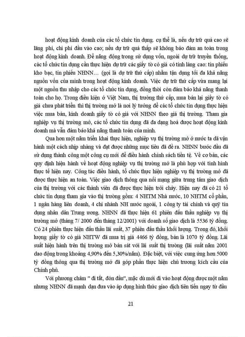 image for page việc sử dụng công cụ nghiệp vụ thị trường mở trong điều hành chính sách tiền tệ