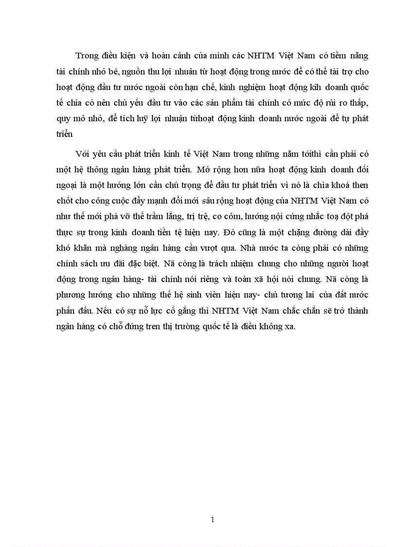 image for page Thực trạng và giải pháp để nâng cao hiệu quả kinh doanh đối ngoại của các ngân hàng thương mại Việt Nam