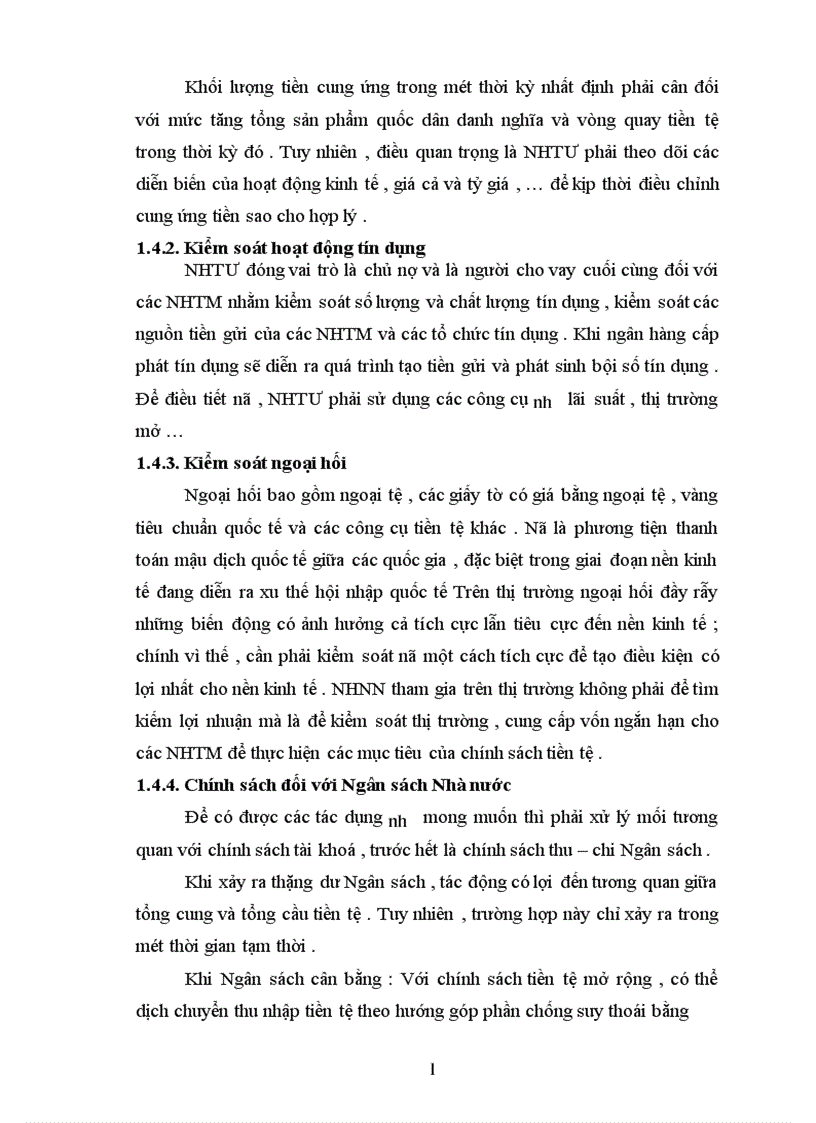 image for page Tác động của toàn cầu hoá đến chính sách tiền tệ và chính sách tiền tệ trong nền kinh tế mở