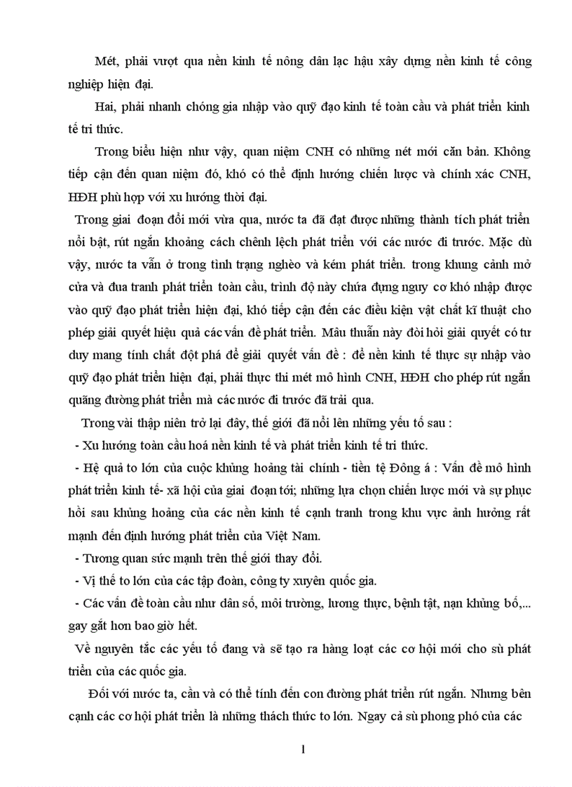 image for page Thực trạng nước ta và nội dung cơ bản của quá trình CNH HĐH 1
