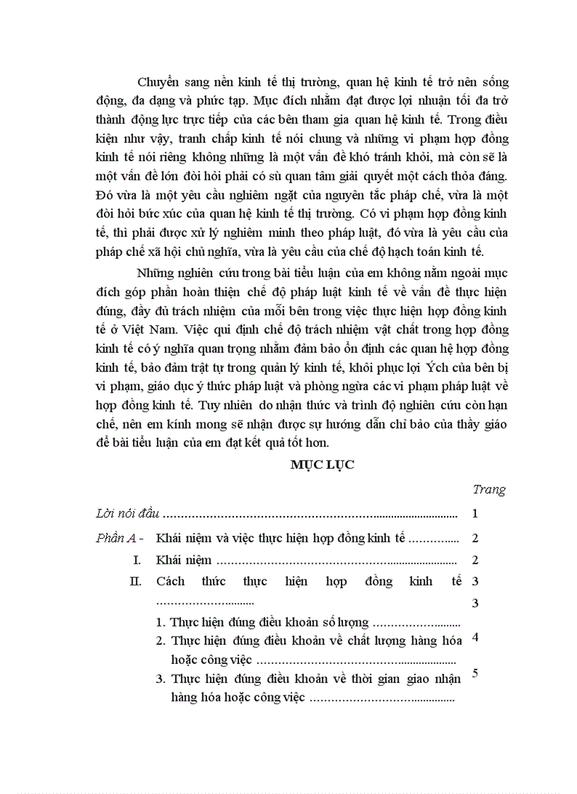 image for page Trách nhiệm vật chất do vi phạm hợp đồng kinh tế Trình bày một vụ tranh chấp hợp đồng kinh tế trước tòa án và trách nhiệm của bên vi phạm 1
