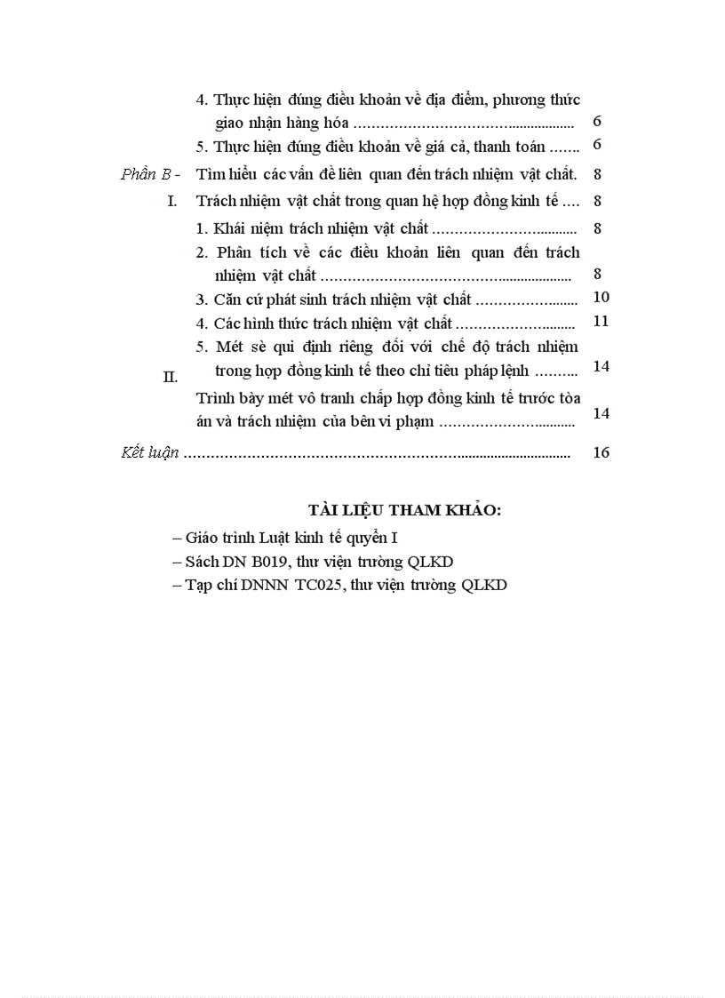 image for page Trách nhiệm vật chất do vi phạm hợp đồng kinh tế Trình bày một vụ tranh chấp hợp đồng kinh tế trước tòa án và trách nhiệm của bên vi phạm 1