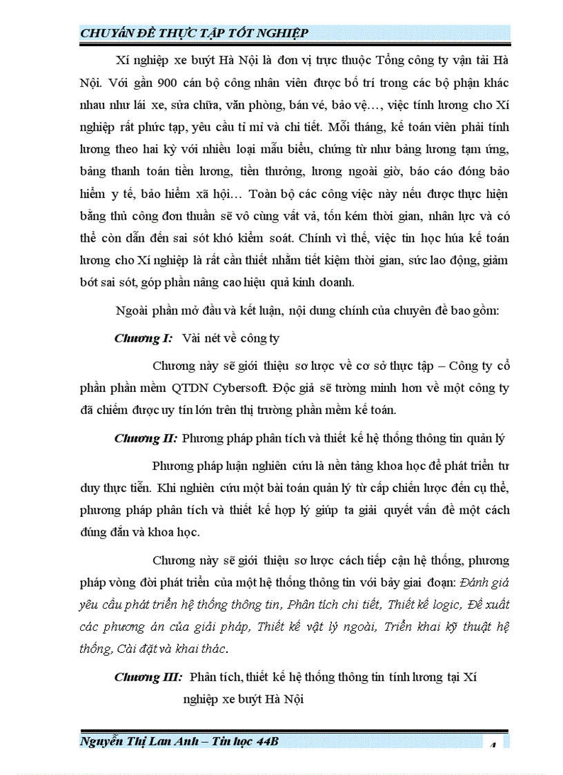 image for page Phân tích thiết kế và xây dựng hệ thống tính lương cho Xí nghiệp xe buýt Hà Nội