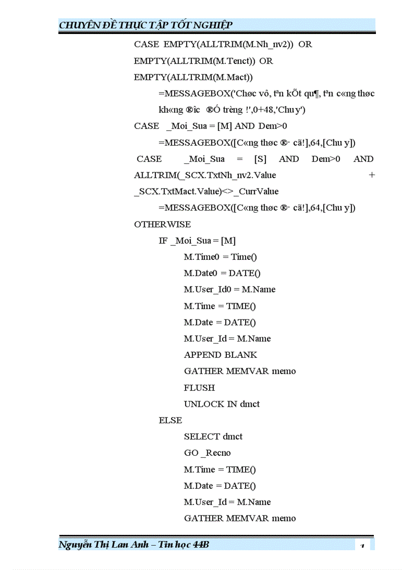 image for page Phân tích thiết kế và xây dựng hệ thống tính lương cho Xí nghiệp xe buýt Hà Nội