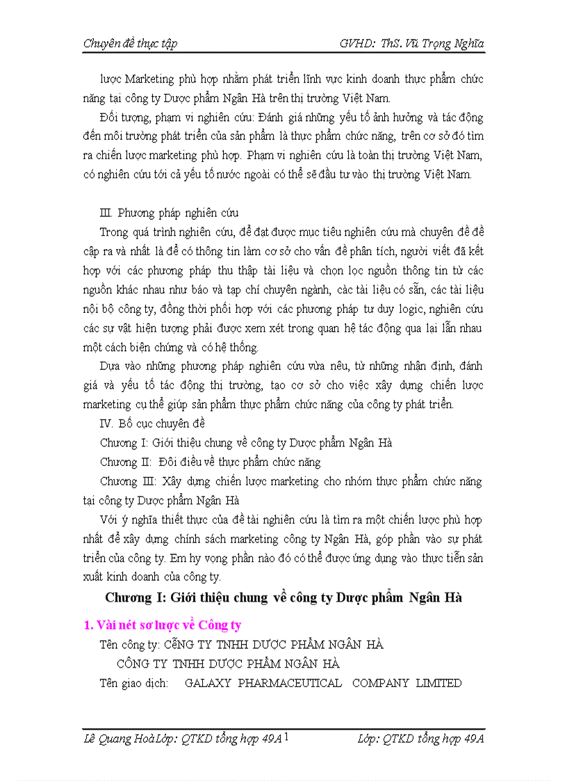 image for page Xây dựng chiến lược marketing cho nhóm sản phẩm thực phẩm chức năng tại công ty dược phẩm ngân hà 1