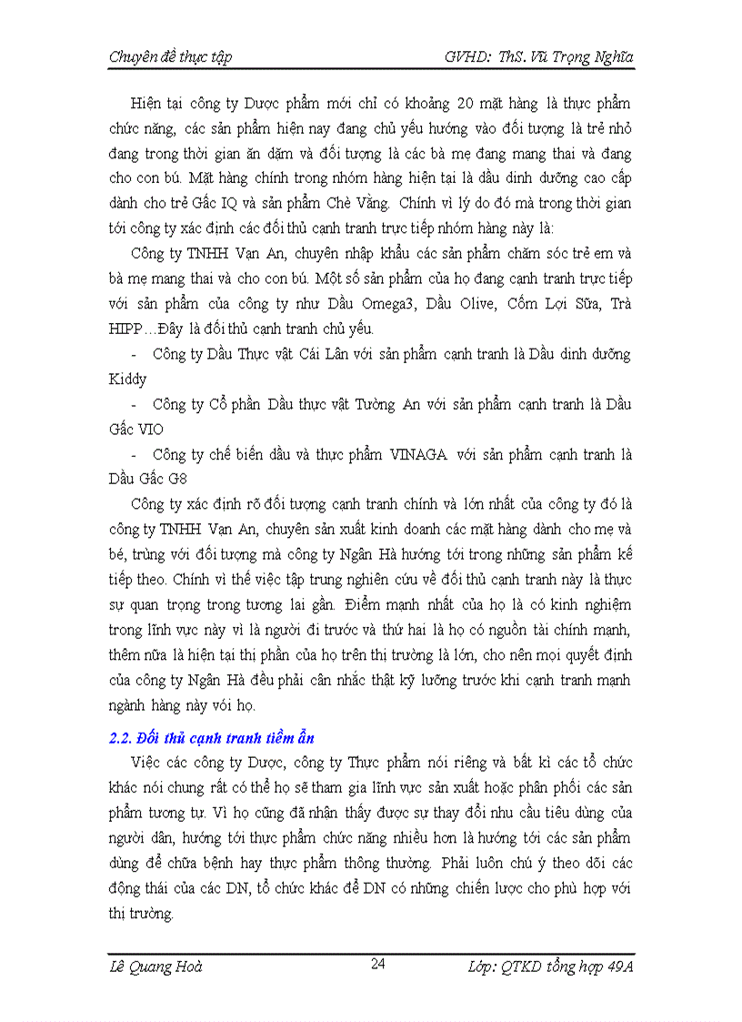 image for page Xây dựng chiến lược marketing cho nhóm sản phẩm thực phẩm chức năng tại công ty dược phẩm ngân hà 1