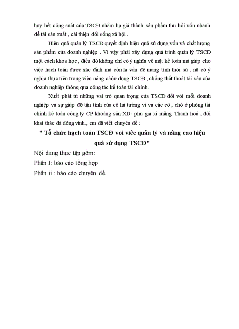 image for page Tổ chức hạch toán TSCĐ vói viêc quản lý và nâng cao hiệu quả sử dụng TSCĐ 1