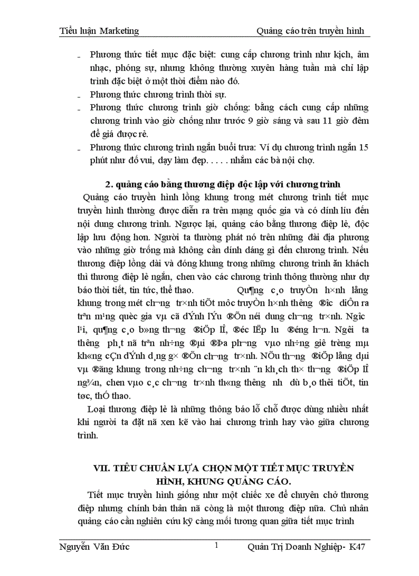 image for page Marketing Quảng cáo trên truyền hình 1