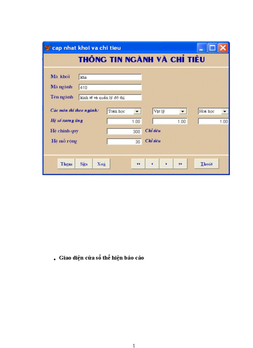 image for page Thiết kế lôgic của HT quản lý điểm