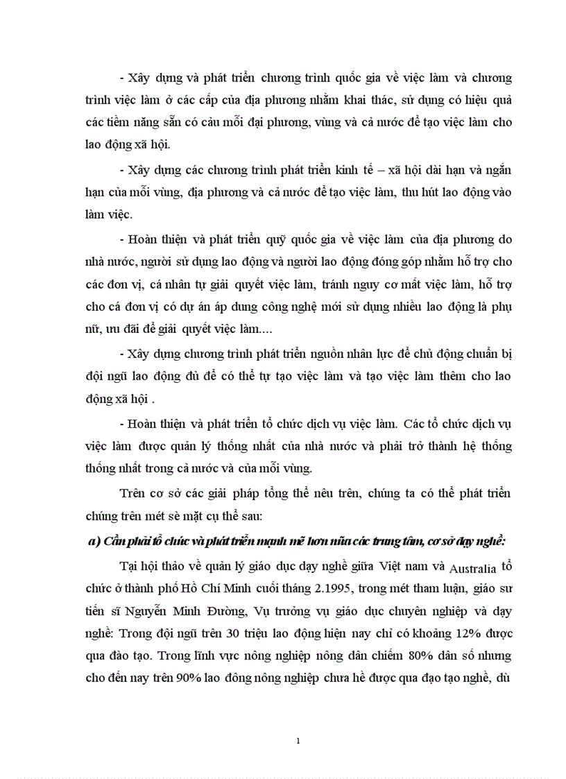 image for page Thất nghiệp và những giải pháp tìm kiếm việc làm 1