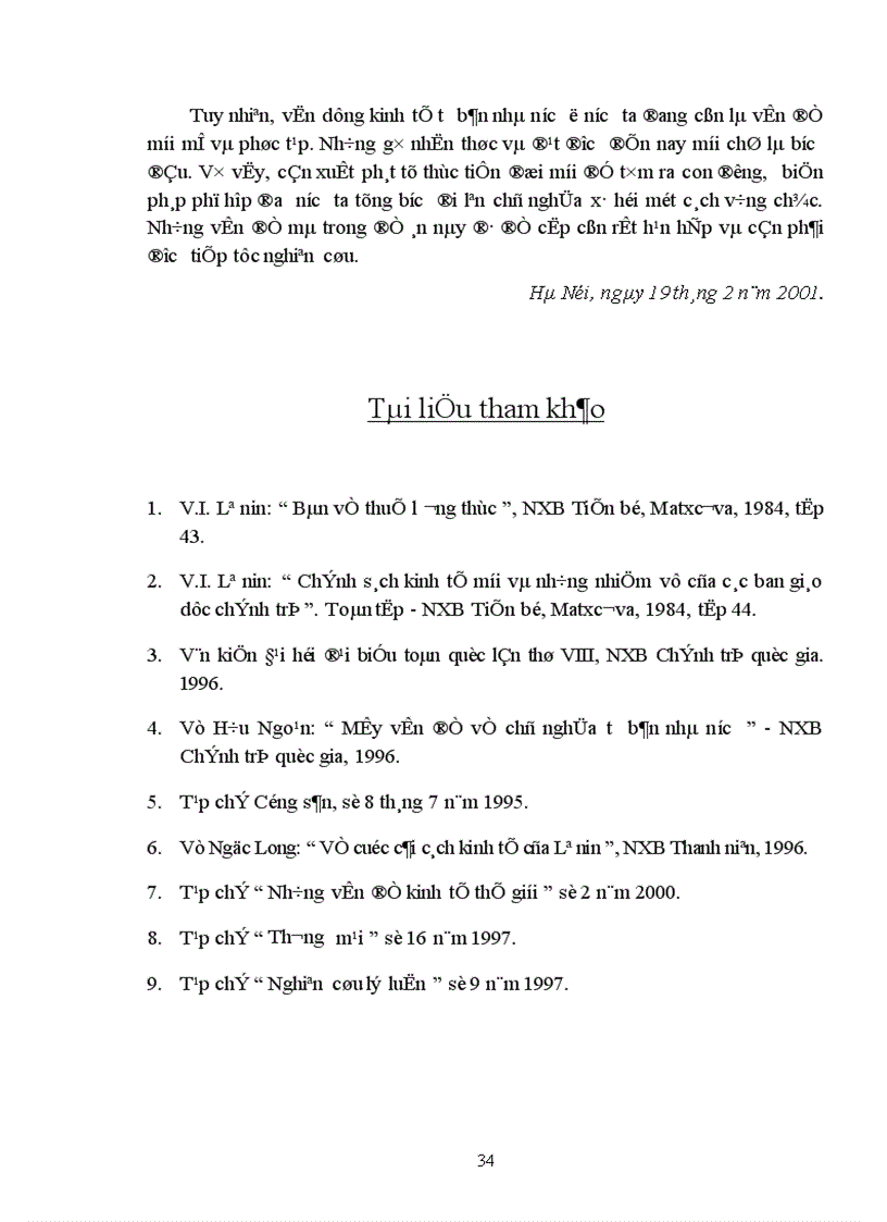 image for page Sự vận dụng lý luận của Lê nin về chủ nghĩa tư bản nhà nước vào nước ta hiện nay 1