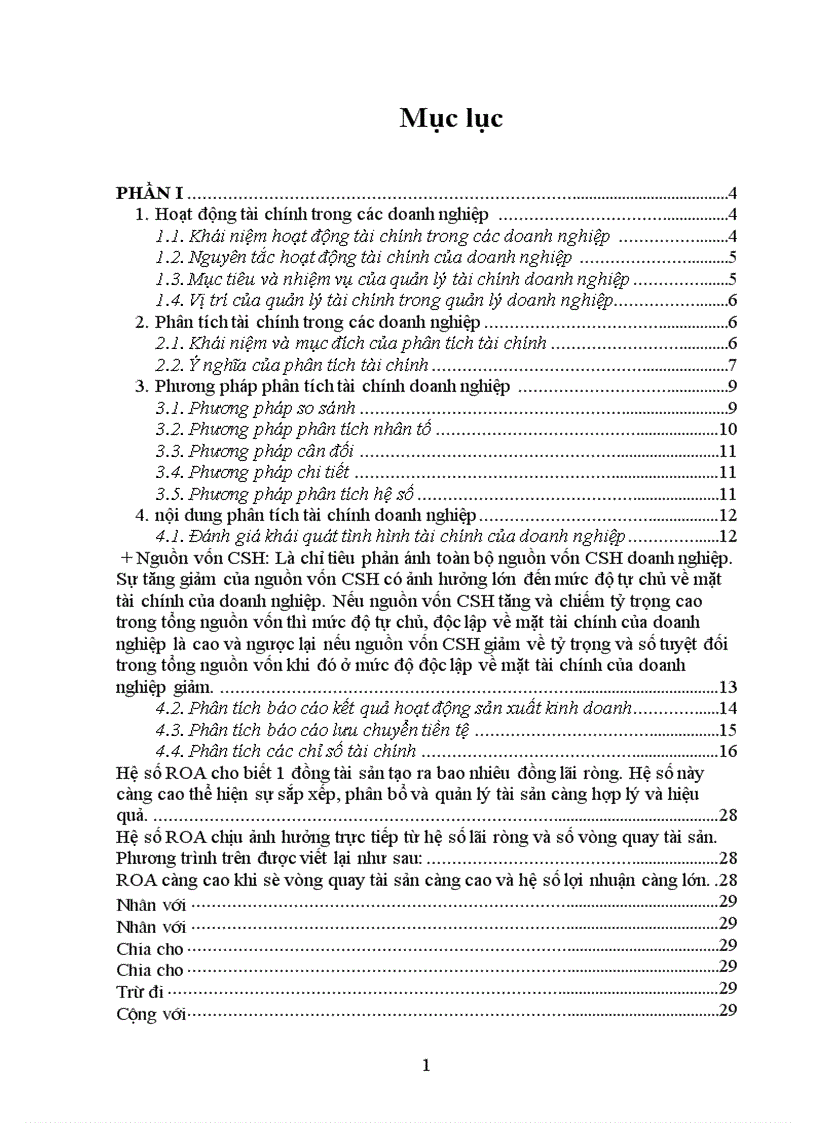 image for page Phân tích tình hình tài chính và đề xuất một số biện pháp nhằm nâng cao hiệu quả hoạt động tài chính tại Công ty Cao Su Sao Vàng 1