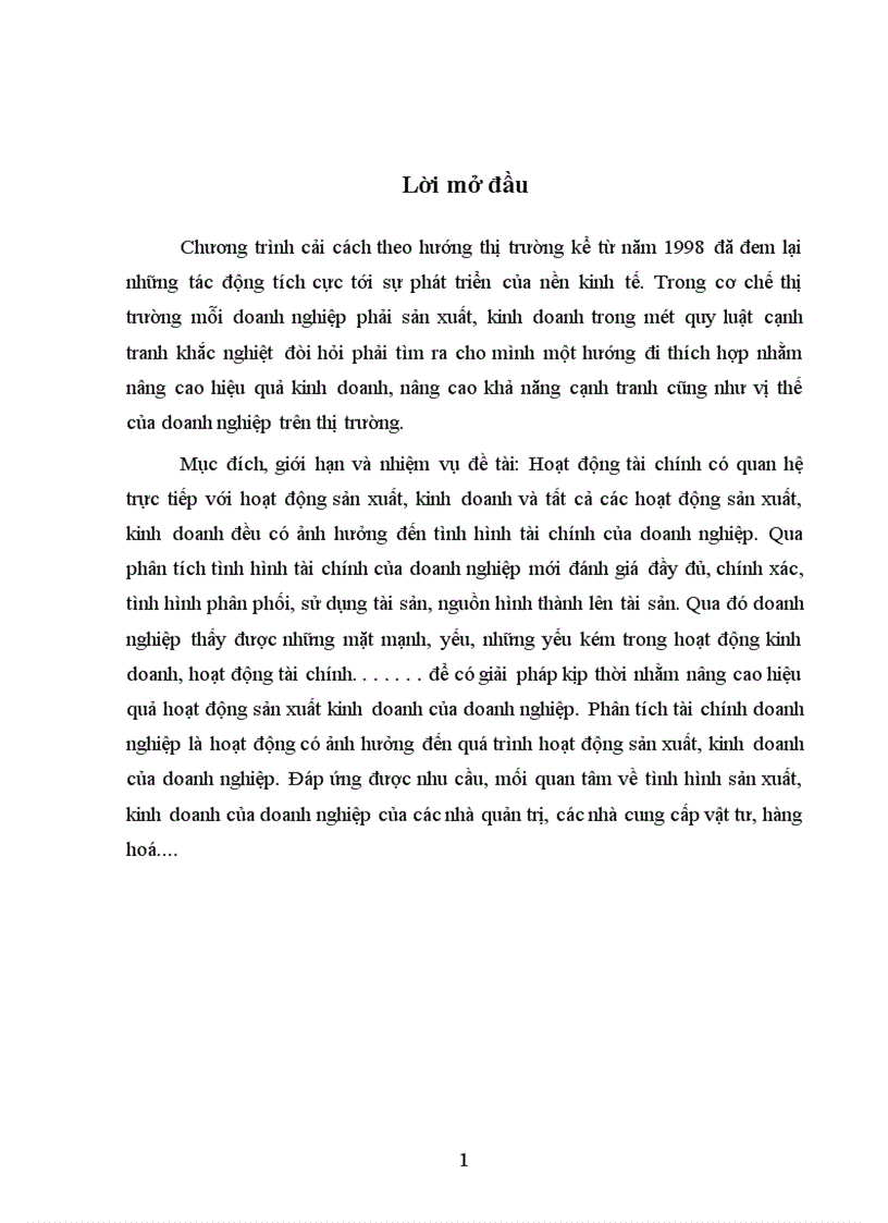 image for page Phân tích tình hình tài chính và đề xuất một số biện pháp nhằm nâng cao hiệu quả hoạt động tài chính tại Công ty Cao Su Sao Vàng 1