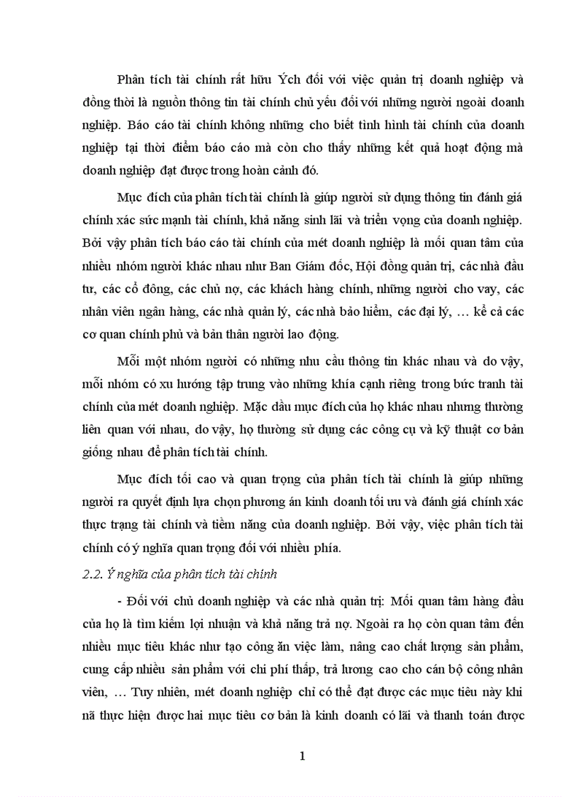 image for page Phân tích tình hình tài chính và đề xuất một số biện pháp nhằm nâng cao hiệu quả hoạt động tài chính tại Công ty Cao Su Sao Vàng 1