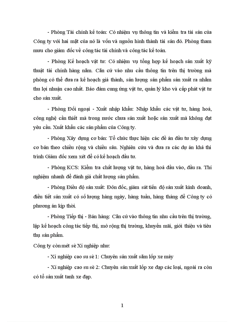 image for page Phân tích tình hình tài chính và đề xuất một số biện pháp nhằm nâng cao hiệu quả hoạt động tài chính tại Công ty Cao Su Sao Vàng 1