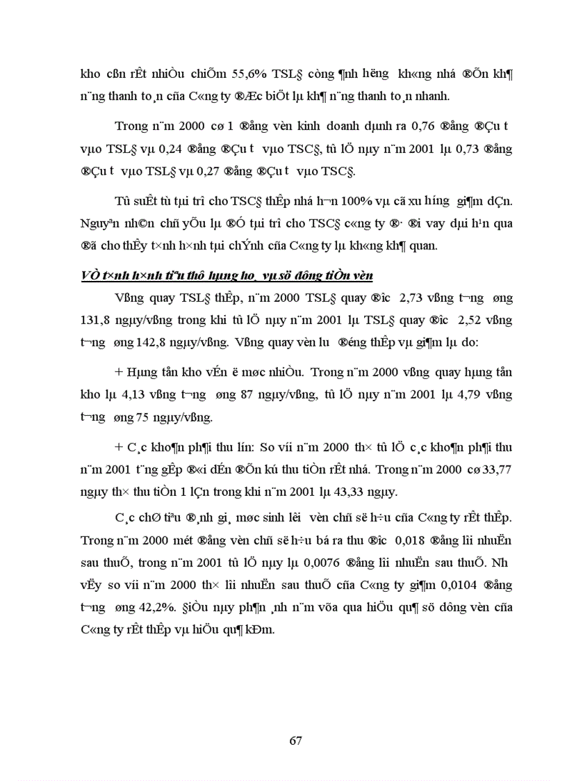 image for page Phân tích tình hình tài chính và đề xuất một số biện pháp nhằm nâng cao hiệu quả hoạt động tài chính tại Công ty Cao Su Sao Vàng 1