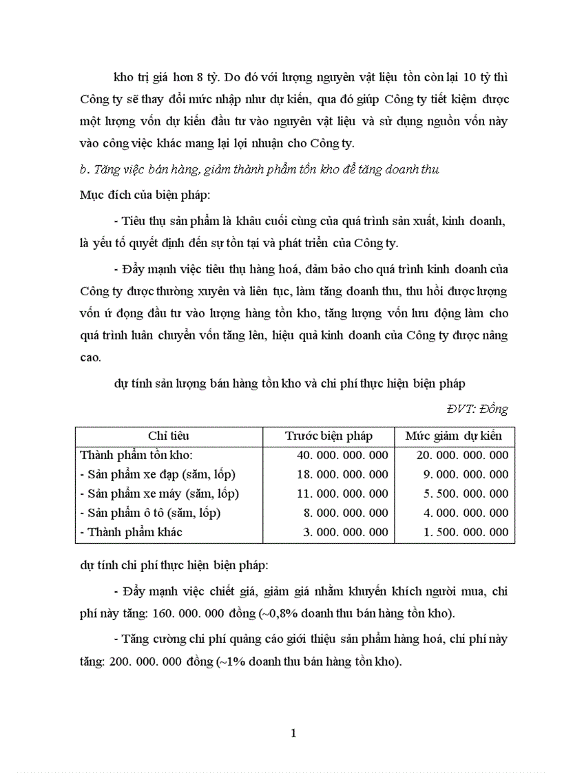 image for page Phân tích tình hình tài chính và đề xuất một số biện pháp nhằm nâng cao hiệu quả hoạt động tài chính tại Công ty Cao Su Sao Vàng 1