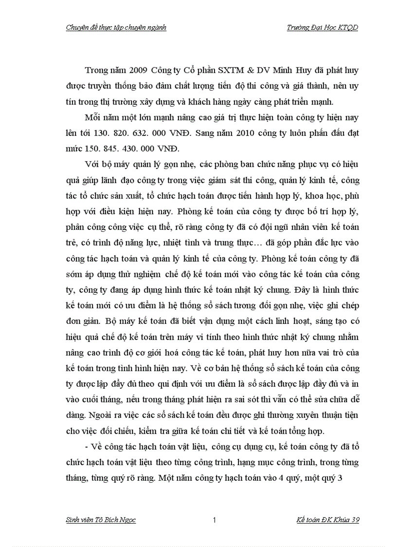 image for page Hoàn thiện công tác kế toán nguyên vật liệu tại Công ty cổ phần SXTM DV Minh Huy