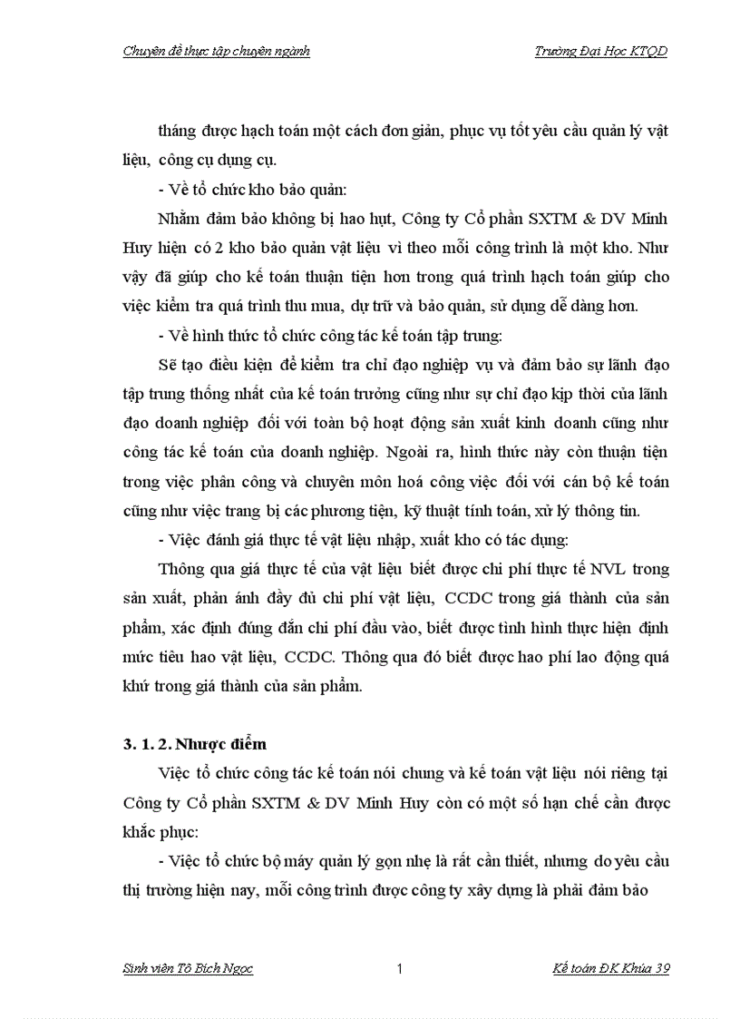 image for page Hoàn thiện công tác kế toán nguyên vật liệu tại Công ty cổ phần SXTM DV Minh Huy
