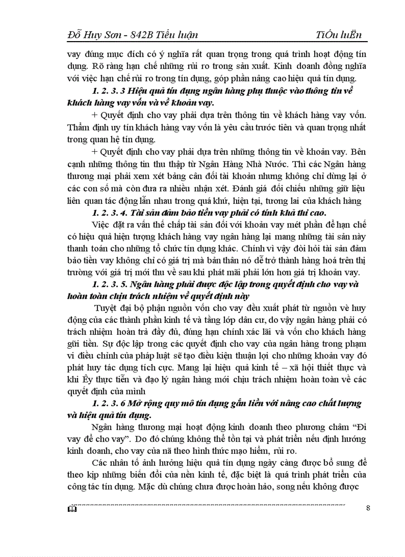 image for page Giải pháp nâng cao hiệu quả tín dụng đối với các doanh nghiệp vừa và nhỏ tại ngân hàng công thương Hà Tây