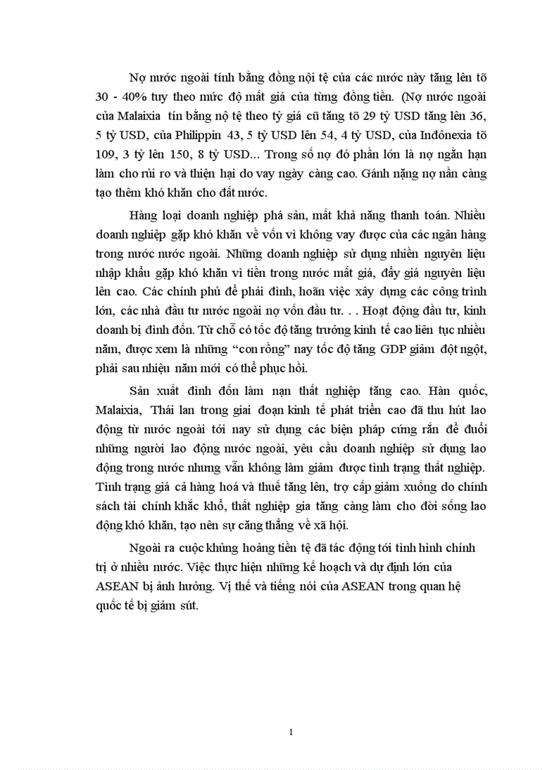 image for page Tác động của khủng hoảng tài chính khu vực đến phát triển kinh tế Việt Nam