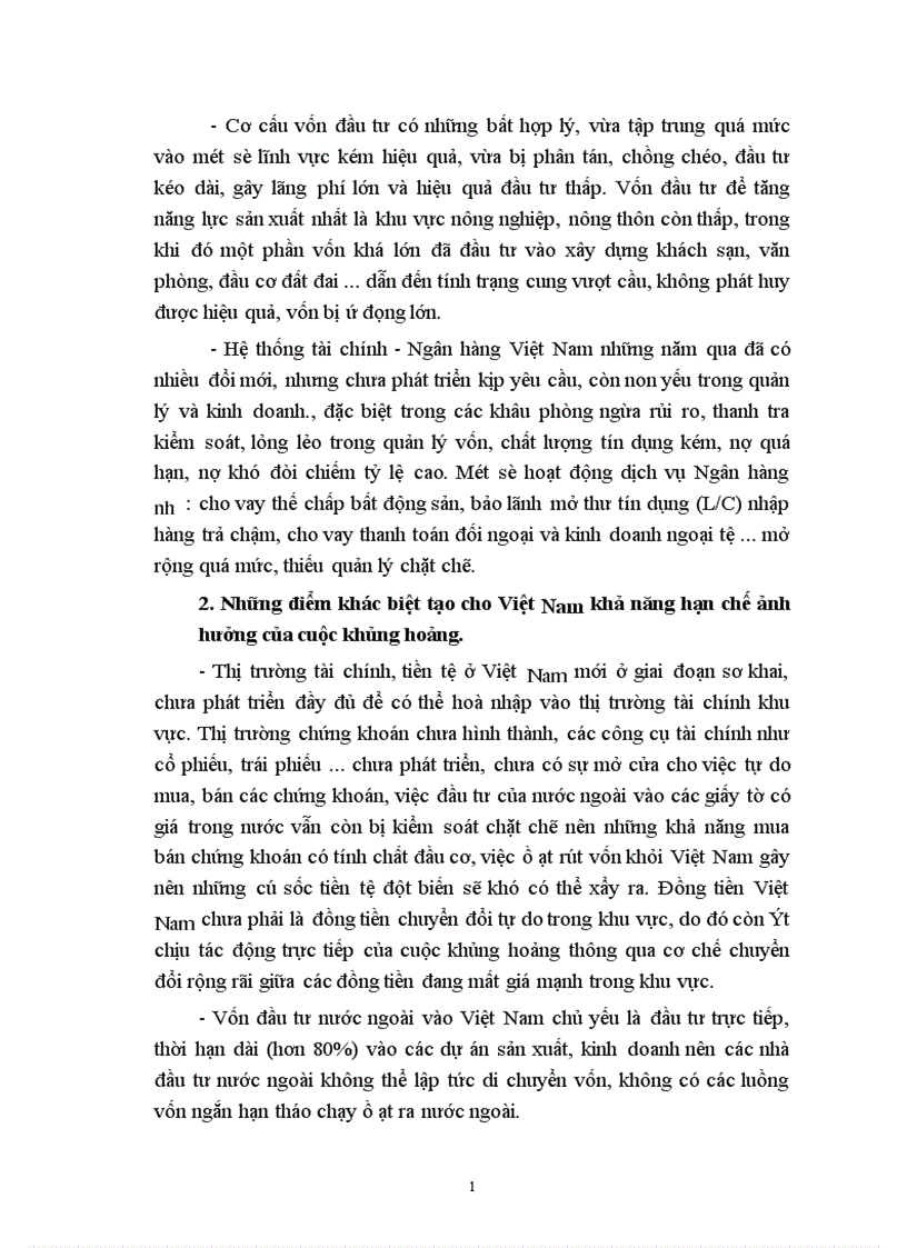image for page Tác động của khủng hoảng tài chính khu vực đến phát triển kinh tế Việt Nam