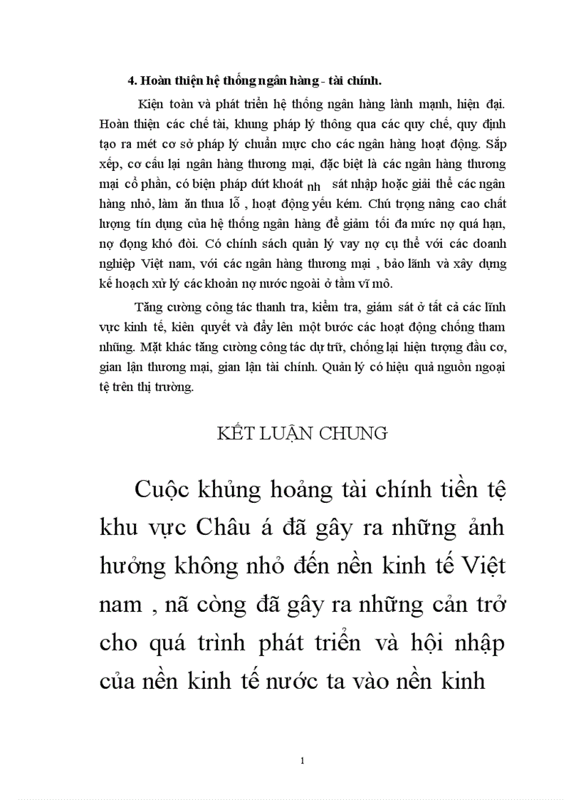 image for page Tác động của khủng hoảng tài chính khu vực đến phát triển kinh tế Việt Nam