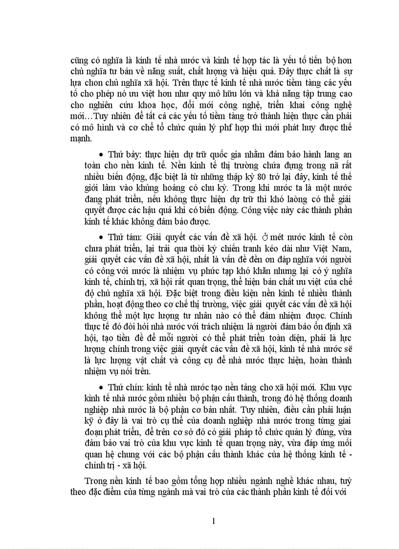 image for page Kinh tế nhà nước và vai trò chủ đạo của nó trong nền kinh tế thị trường định hướng xã hội chủ nghĩa ở Việt Nam ta hiện nay 1