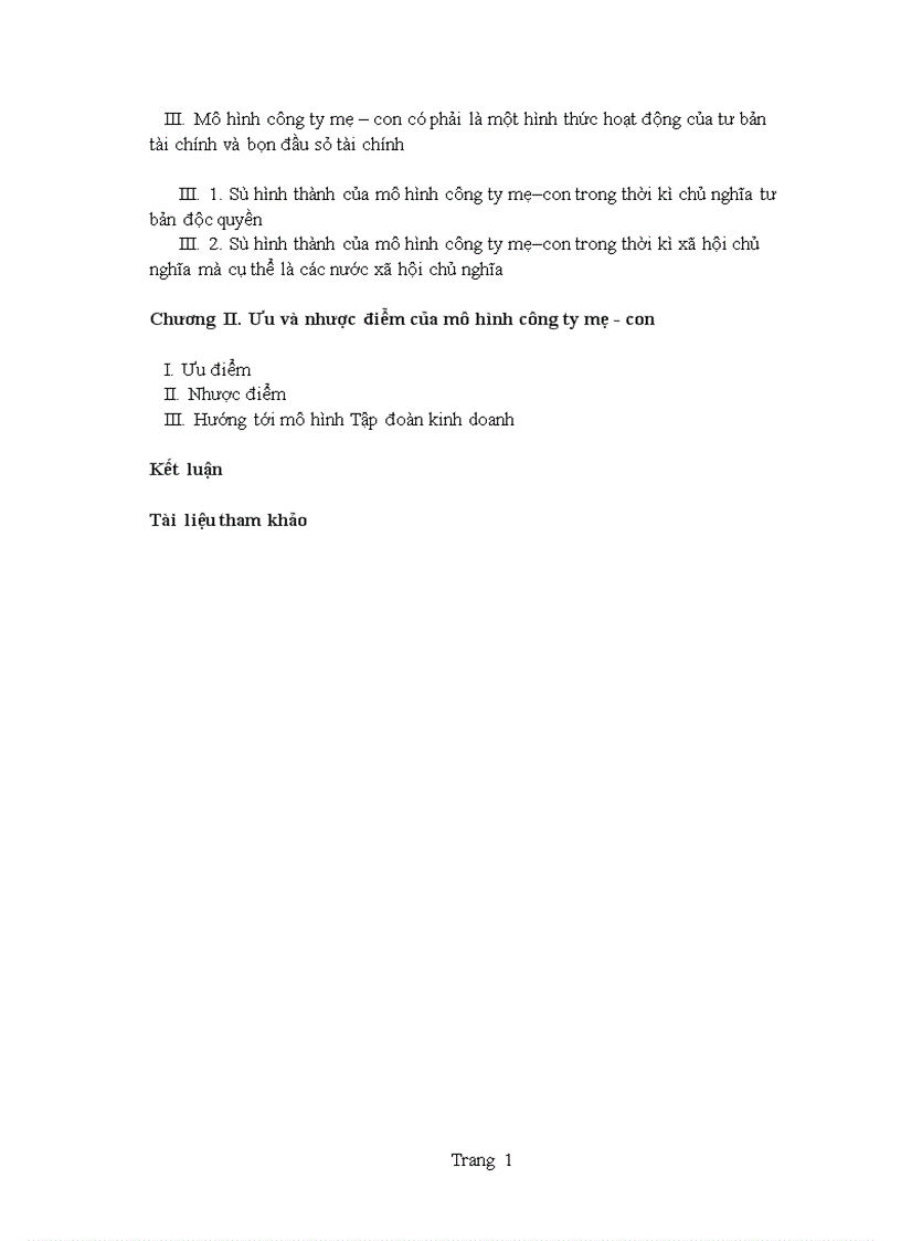 image for page Cơ sở khoa học của mô hình công ty mẹ công ty con