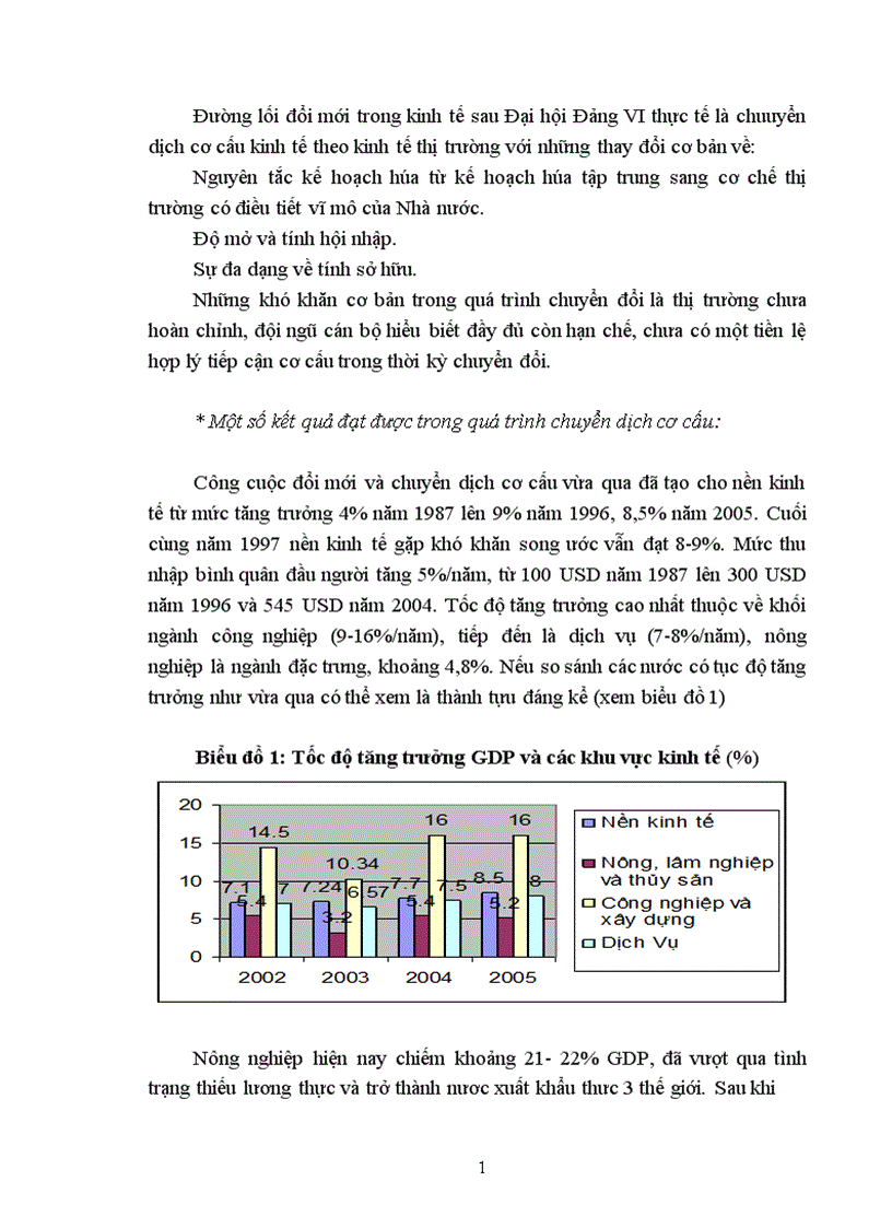 image for page Mối quan hệ giữa tăng trưởng kinh tế và chuyển dịch cơ cấu kinh tế ngành từ nay đến 2020 1