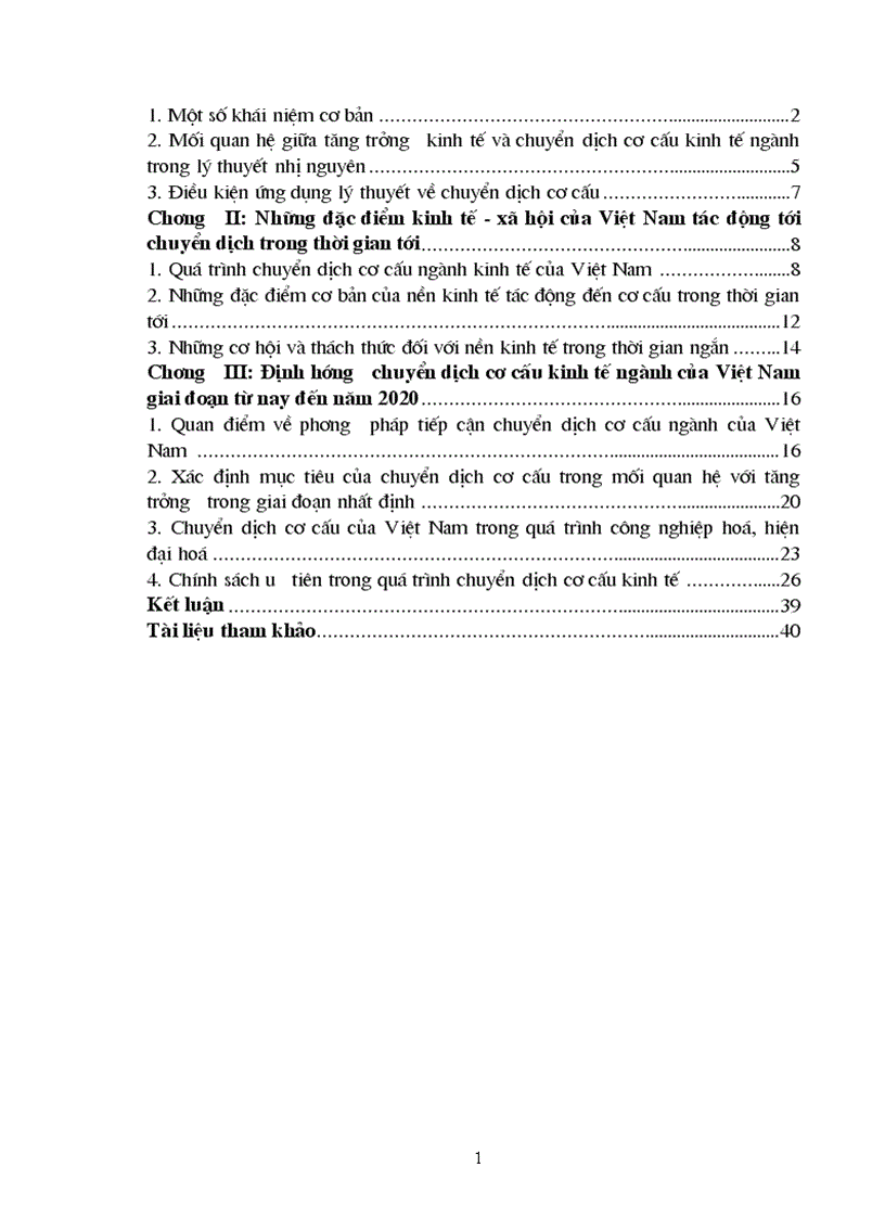 image for page Mối quan hệ giữa tăng trưởng kinh tế và chuyển dịch cơ cấu kinh tế ngành từ nay đến 2020 1