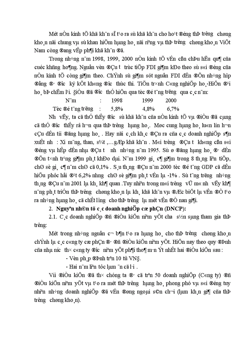 image for page Thực trạng hàng hoá trên thị trường chứng khoán và giải pháp tạo hàng hoá cho thị trường chứng khoán Việt Nam