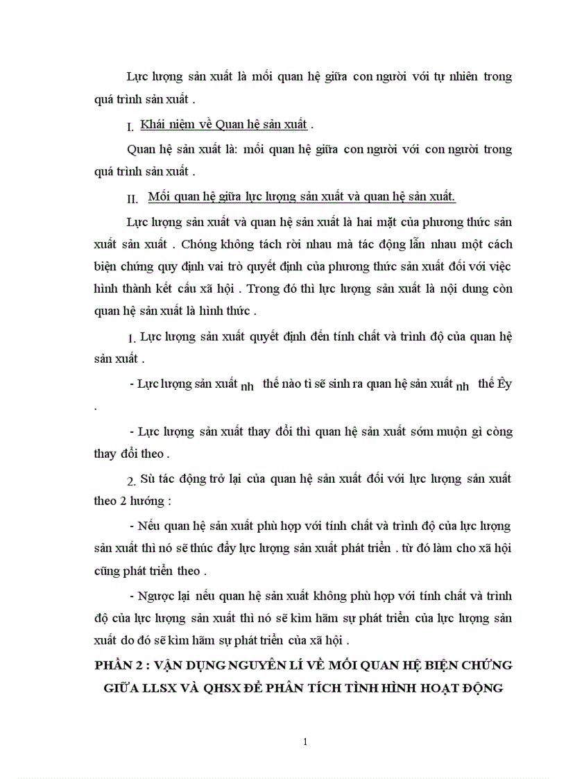 image for page Vận dụng nguyên lý về mối quan hệ biện chứng giữa LLSX và QHSX để phân tích tình hình hoạt động Maketting ở 2 doanh nghiệp kinh doanh về cafe ở Việt Nam