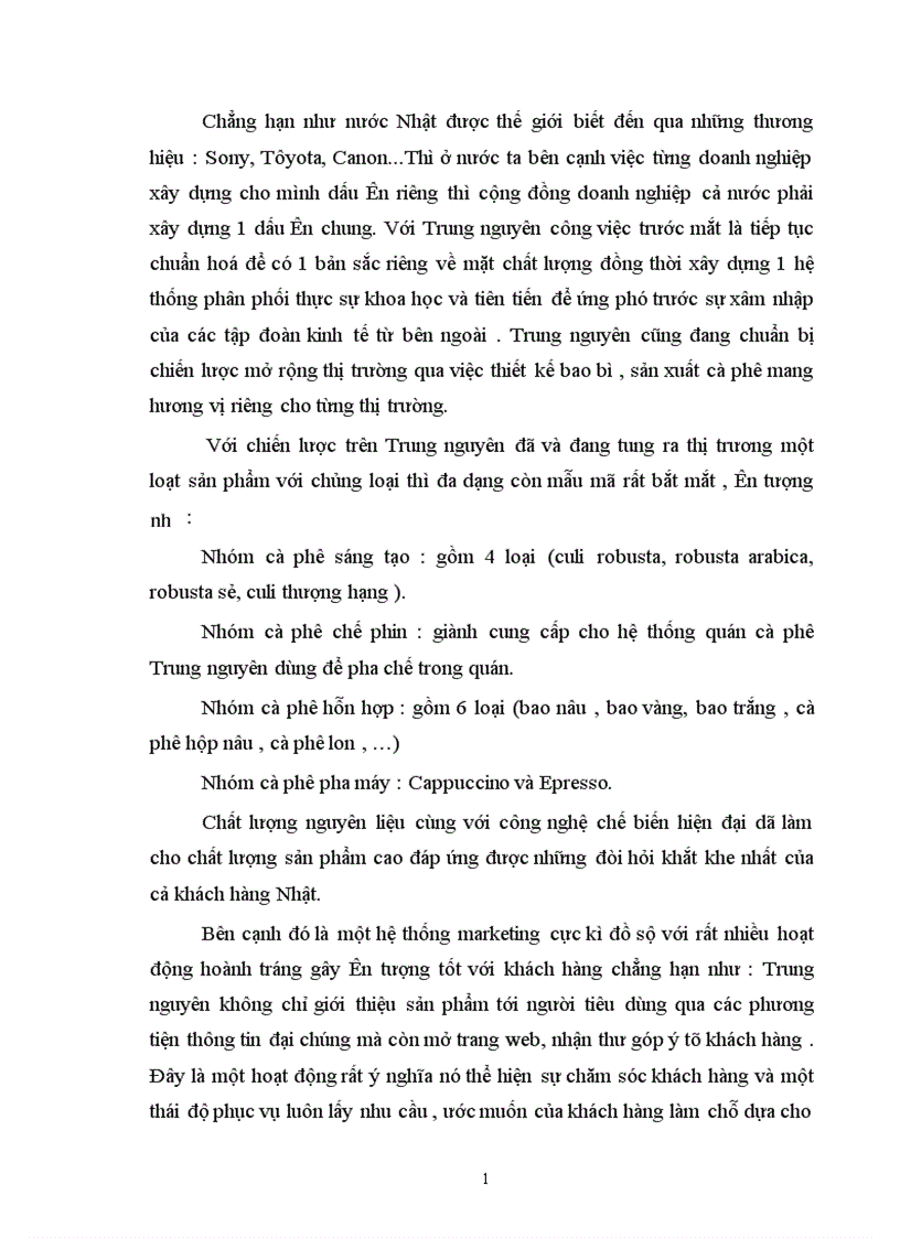 image for page Vận dụng nguyên lý về mối quan hệ biện chứng giữa LLSX và QHSX để phân tích tình hình hoạt động Maketting ở 2 doanh nghiệp kinh doanh về cafe ở Việt Nam