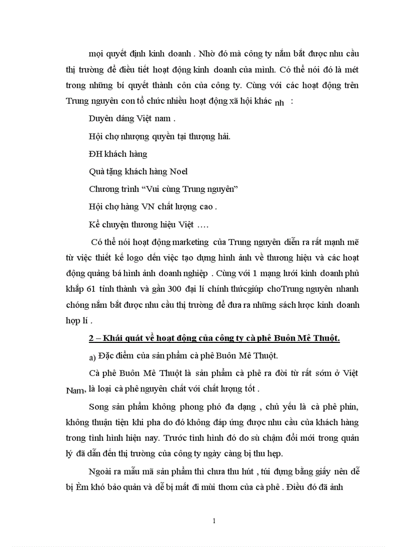 image for page Vận dụng nguyên lý về mối quan hệ biện chứng giữa LLSX và QHSX để phân tích tình hình hoạt động Maketting ở 2 doanh nghiệp kinh doanh về cafe ở Việt Nam