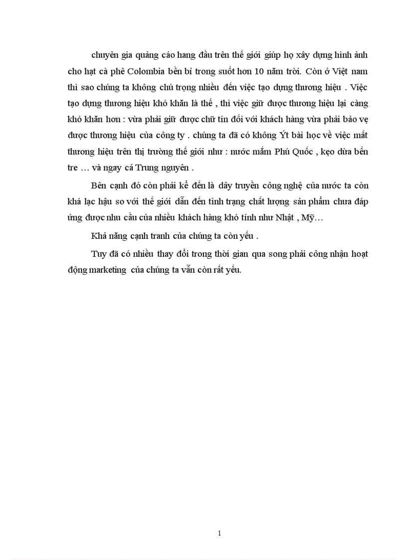 image for page Vận dụng nguyên lý về mối quan hệ biện chứng giữa LLSX và QHSX để phân tích tình hình hoạt động Maketting ở 2 doanh nghiệp kinh doanh về cafe ở Việt Nam