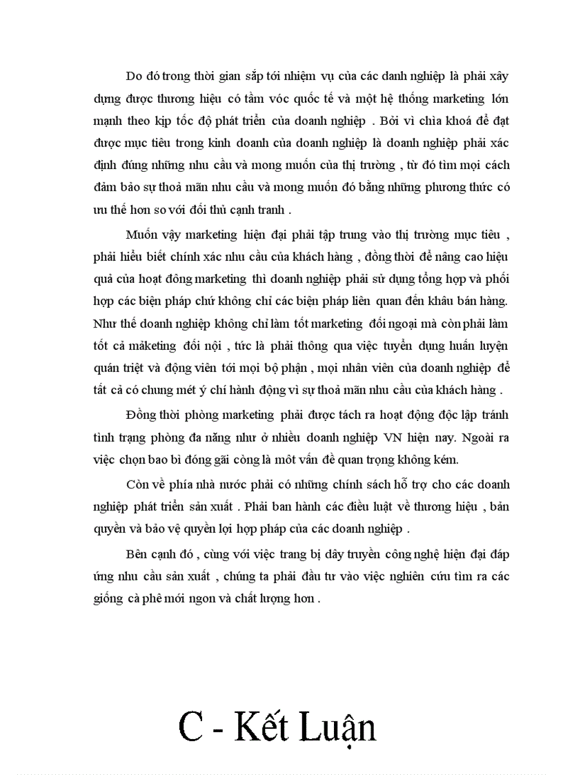 image for page Vận dụng nguyên lý về mối quan hệ biện chứng giữa LLSX và QHSX để phân tích tình hình hoạt động Maketting ở 2 doanh nghiệp kinh doanh về cafe ở Việt Nam