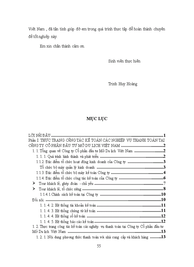image for page Hoàn thiện công tác kế toán các nghiệp vụ thanh toán tại Công ty Cổ phần đầu tư Mở Du lịch Việt Nam 1