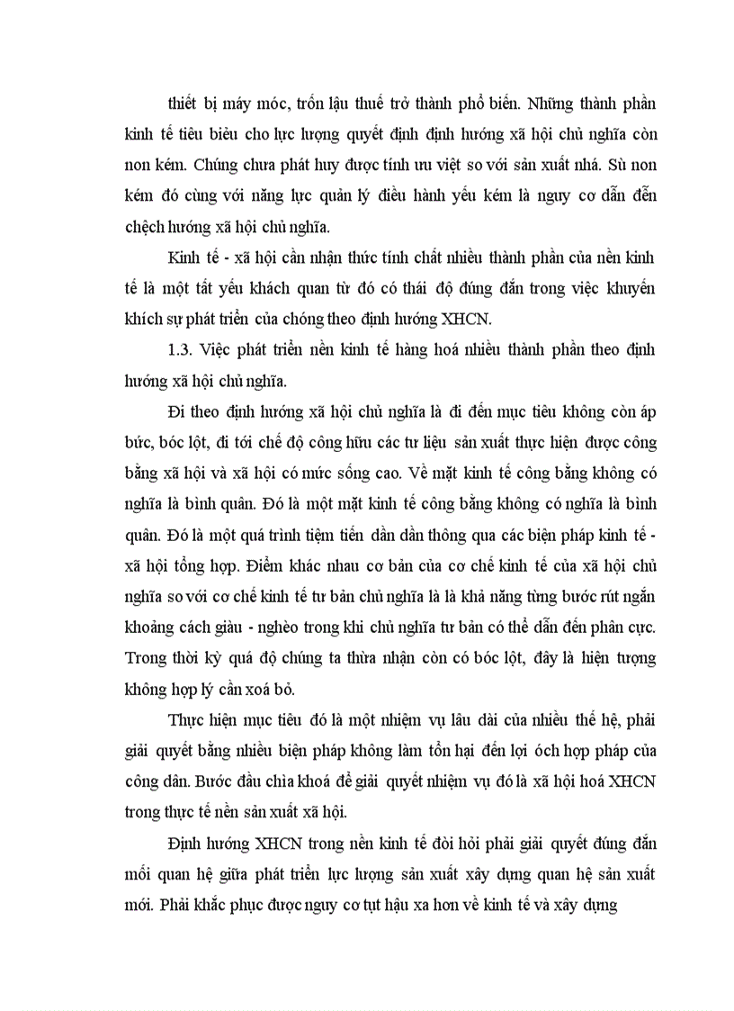 image for page Quan điểm toàn diện với việc phát triển nền kinh tế hàng hoá nhiều thành phần theo định hướng xã hội chủ nghĩa ở nước ta trong giai đoạn hiện nay 1