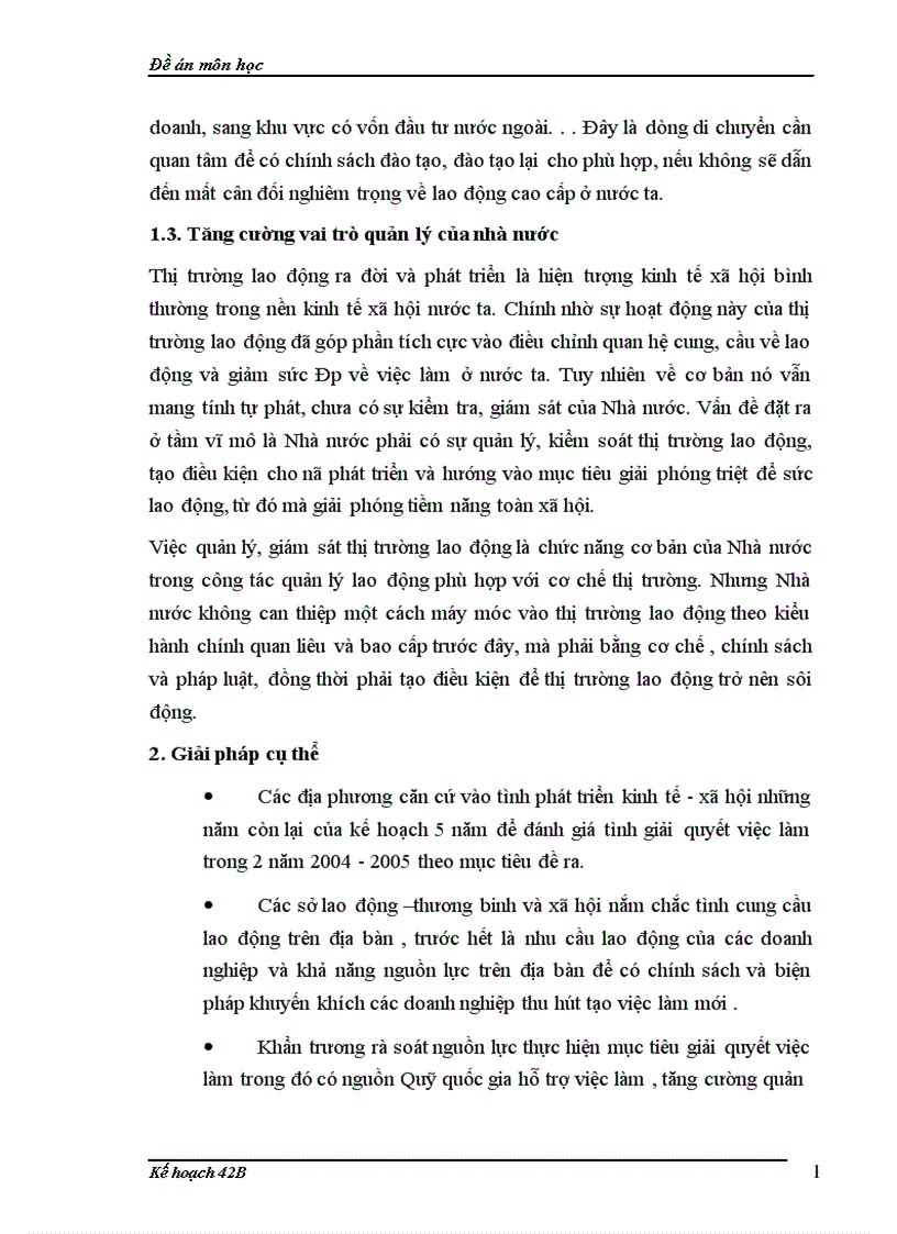 image for page Các giải pháp chủ yếu để thực hiện kế hoạch lao động việc làm thời kỳ
