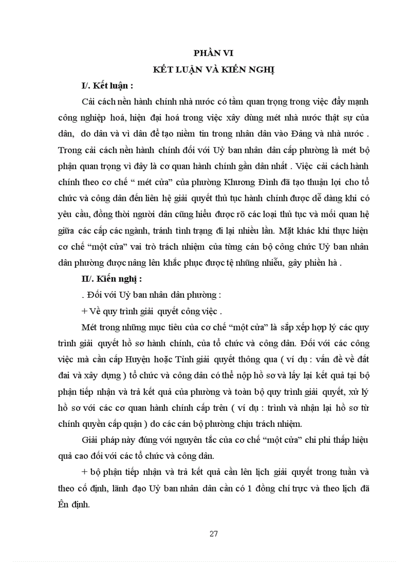 image for page Kết quả thực hiện cải cách hành chính theo cơ chế một cửa ở phường Khương Đình