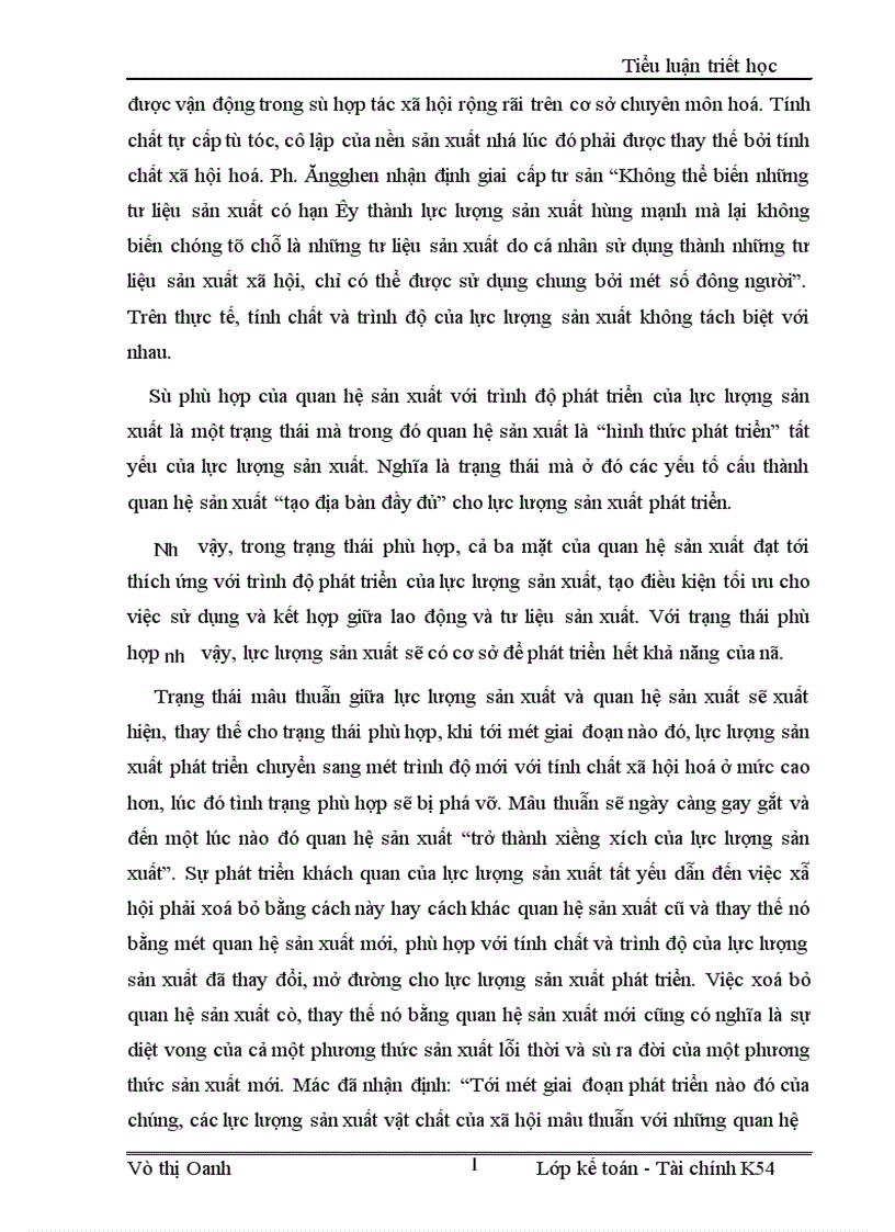 image for page Quy luật về sự phù hợp của quan hệ sản xuất với trình độ phát triển của lực lượng sản xuất và sự nhận thức vận dụng quy luật này ở Việt Nam hiện nay