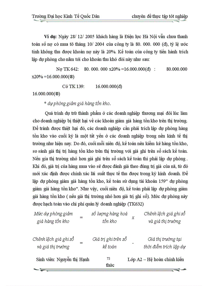 image for page Hạch toán tiêu thụ thành phẩm và xác định kết qủa tiêu thụ ở Công ty CPTM Quốc Tế Đại Hoang Minh