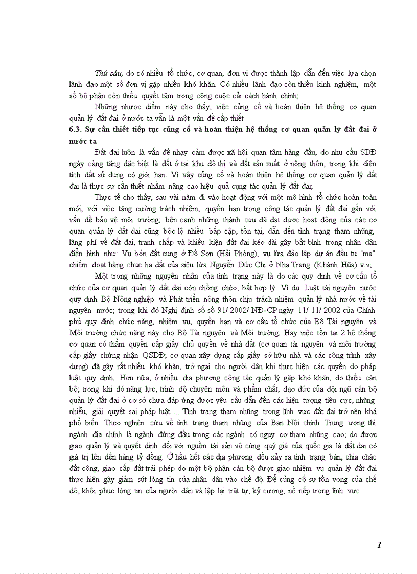 image for page Nâng cao năng lực trong hệ thống cơ quan quản lý đất đai ở nước ta hiện nay