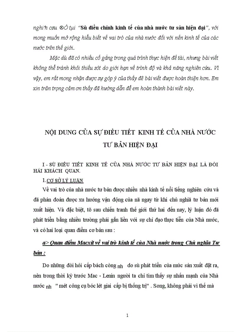 image for page Sự điều chỉnh kinh tế của nhà nước tư sản hiện đại