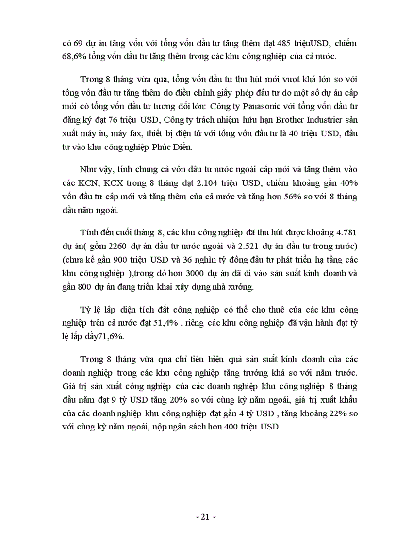 image for page Giải pháp nâng cao hiệu quả đầu tư vào các KCN KCX 1