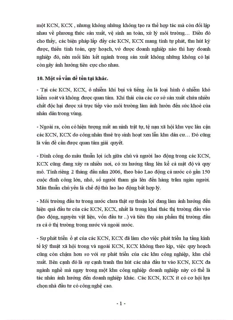 image for page Giải pháp nâng cao hiệu quả đầu tư vào các KCN KCX 1